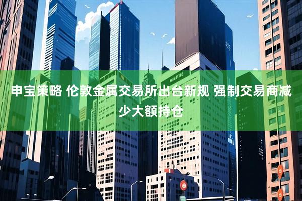 申宝策略 伦敦金属交易所出台新规 强制交易商减少大额持仓